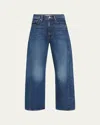 Mother The Half Pipe Cropped Denim Jeans In Did You Br