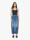 Mother The Half Pipe Flood Jeans In Black