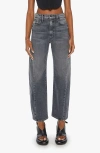 MOTHER MOTHER THE HALF PIPE FLOOD HIGH WAIST ANKLE WIDE LEG JEANS