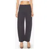 Mother The Half Pipe Flood High Waist Barrel Jeans In Black