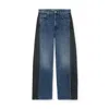 Mother The Half-pipe Flood Jeans In Black And Blue