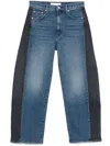 Mother The Half-pipe Flood Jeans In Blue