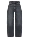 Mother The Half-pipe Flood Jeans In Gray