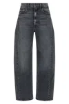 Mother The Half-pipe Flood Jeans In Gray