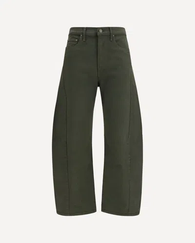 Mother Bicolor Cotton Relaxed Fit Jeans In Gray