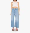 MOTHER THE HALF PIPE FLOOD JEANS IN MATERIAL GIRL