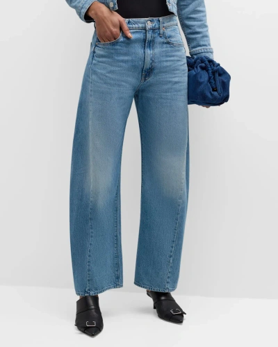 Mother The Half Pipe Flood Jeans In Material Girl