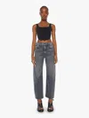 Mother The Half-pipe Flood Jeans In Black