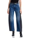 Mother The Half Pipe Flood Jeans In Multi