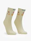Mother The Half Step Best Wishes Socks In Neutral