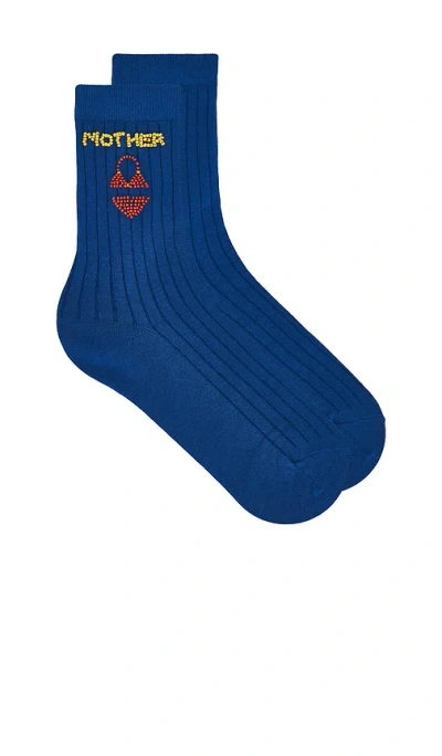 Mother The Half Step Socks In Blue