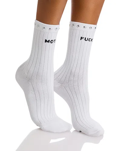 Mother The Half Step Socks In White