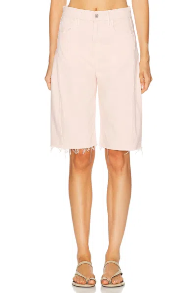 Mother The Half-pipe Bermuda Fray Shorts In Multi