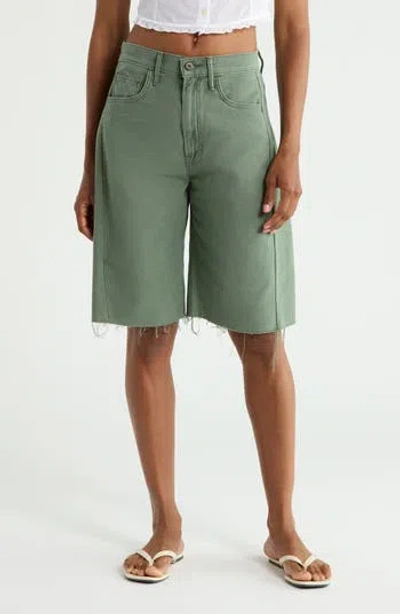 Mother The Half-pipe Bermuda Fray Shorts In Roger That