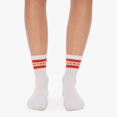 Mother The Half-step Star Dust Socks In White
