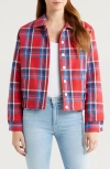 Mother The Happy Camper Plaid Shirt Jacket In Ill Get Right On That