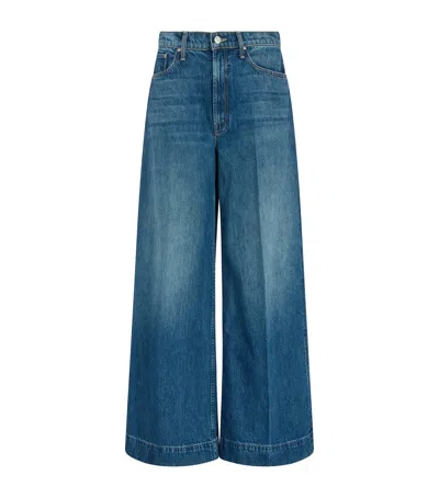MOTHER THE HEADLINER SNEAK HIGH-RISE WIDE-LEG JEANS