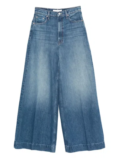 Mother The Headliner Sneak Jeans In Blue