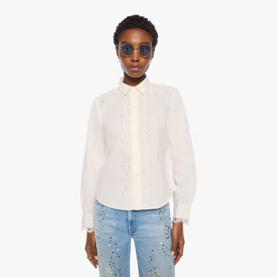 Mother The Headup Honey Antique Shirt In White