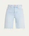 Mother The High-waist Rider Bermuda Short Fray Shorts