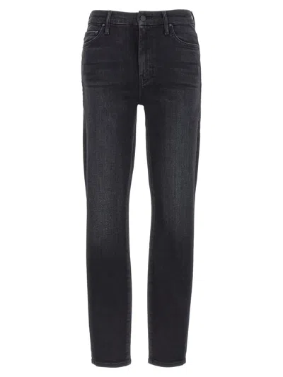 Mother The High Waisted Looker Jeans In Black