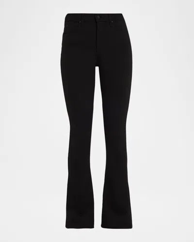 Mother The High Waisted Runaway Jeans In Black