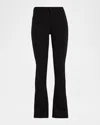 Mother The High Waisted Runaway Jeans In Black