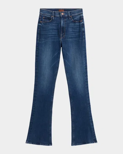 Mother The High-waisted Runaway Jeans In Blue