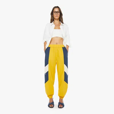 Mother The Home Stretch Sneak Artisians Gold Jeans In Yellow