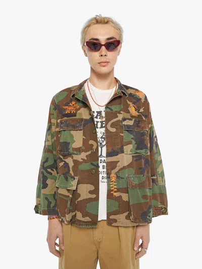 Mother The Honor Guard No Man's Land Jacket In Orange - Size X-large In Green