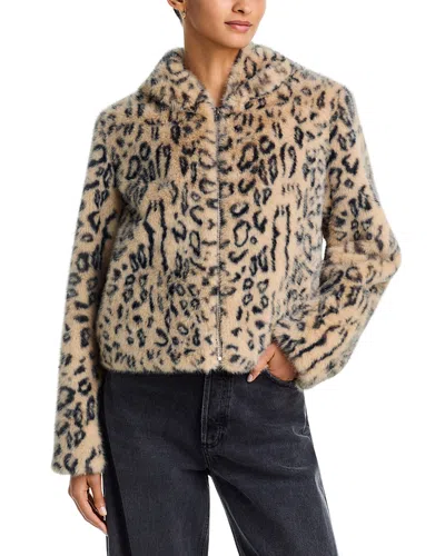 Mother The Hooded Polar Opposite Jacket In Animal Print