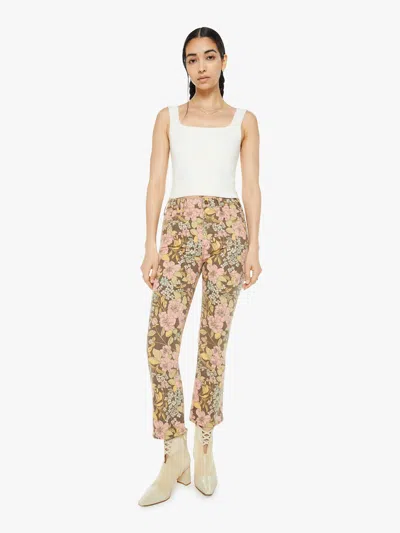 MOTHER THE HUSTLER ANKLE BOUTONNIERE BOUQUET JEANS