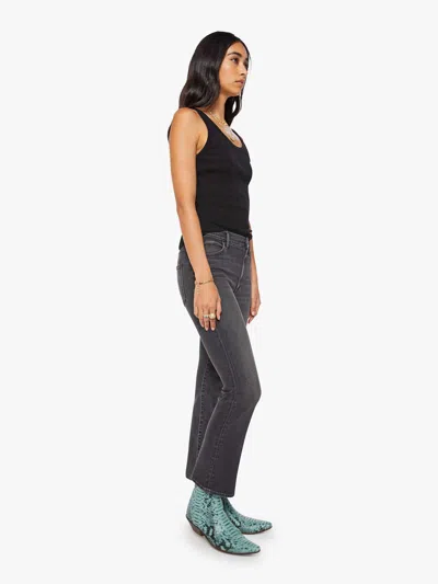Mother The Hustler Ankle Can You Call My Phone Jeans In Black