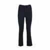 Mother The Hustler Ankle Dark Blue Cotton Jeans In Blue