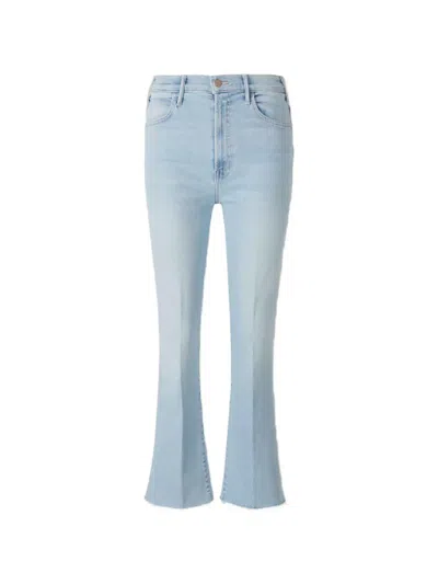 Mother The Hustler Ankle Fray Bootcut Jeans In Blue