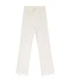 Mother The Hustler Ankle Fray Jeans In White