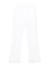 Mother The Weekender Fray Jeans In White In White