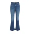Mother The Hustler Frayed Ankle Jeans In Blue