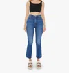 Mother The Hustler Ankle Fray Jeans In Grasping At Straws In Blue