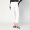 Mother The Weekender Fray Jeans In White In White