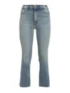 Mother The Insider Crop Step Fray Jeans Not Rough Enough In Light Wash