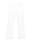 Mother The Hustler Ankle Fray Jeans In White