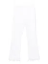 Mother The Hustler Ankle Fray Jeans In White