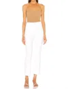 Mother The Weekender Fray Jeans In White In White