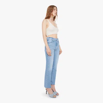 Mother The Hustler Ankle Fray Sow Surreal Jeans In Blue