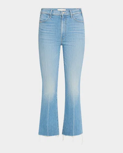 Mother The Hustler Ankle Fray Straight-leg Jeans In No Offense