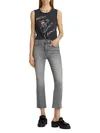 Mother The Rascal Ankle Fray Jeans In Multi