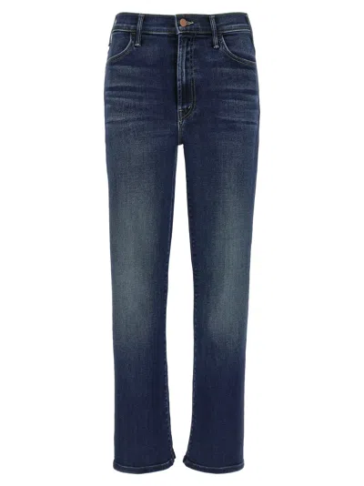 Mother The Hustler Ankle Jeans In Blue