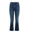 Mother The Hustler Frayed Ankle Jeans In Multi