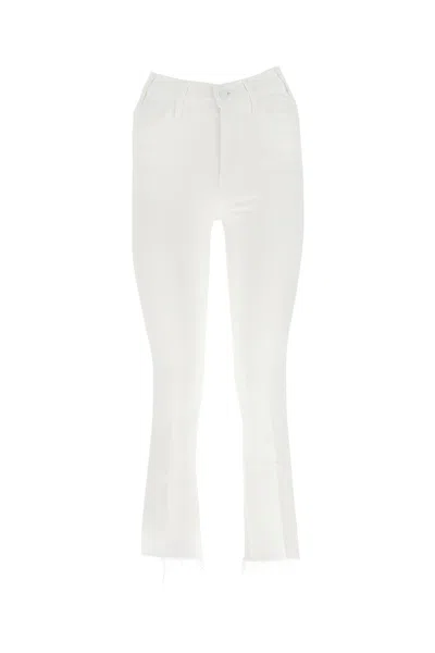 Mother The Hustler Ankle Jeans For Women In White